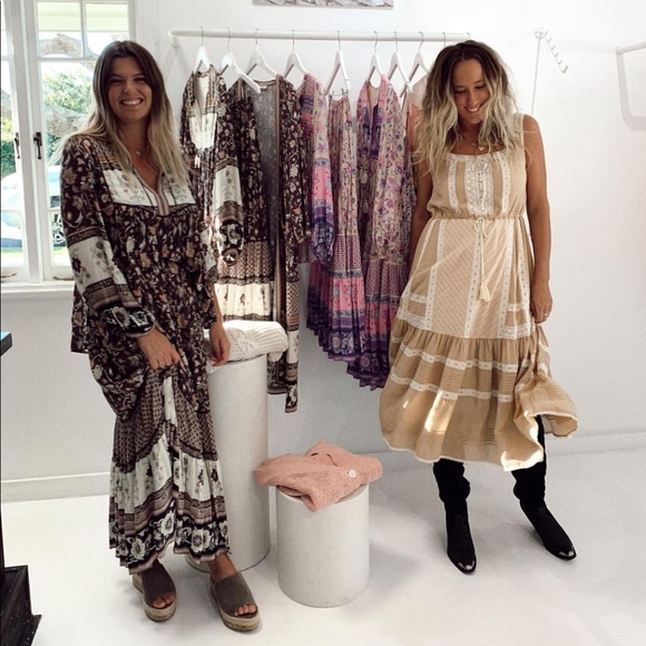 Spell Cinder Midi Dress in Nude - Picture 9 of 16